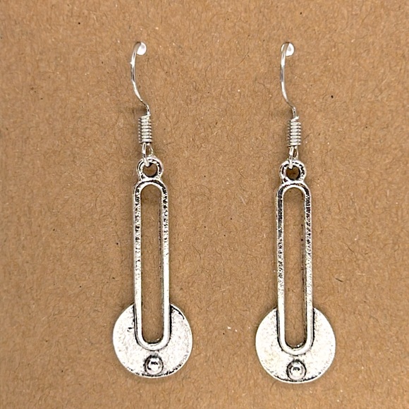 Bohemian Vintage Silvery-Tone Geometric Dangle Earrings Alloy Jewelry - Picture 1 of 3